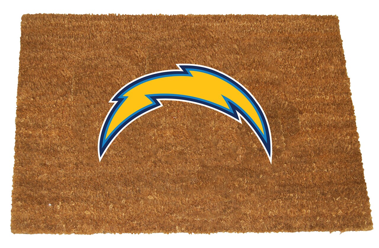 The Memory Company NFL Los Angeles Chargers Rectangular Coir Door Mat 29.5" x 19.5"